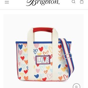Brighton “Red White and You” Mini Tote handbag